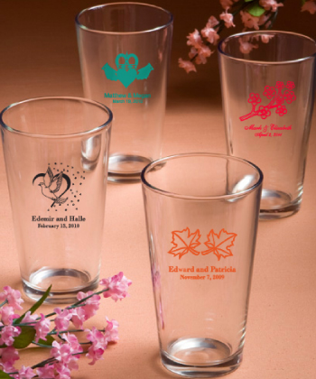 Personalized Pint Glasses. Larger View