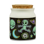 Mini Stash jar with Alien - Spaceship design in 12 pc display